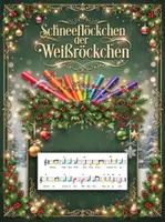 Vorschau - Arbeitsblätter - Schneeflöckchen | fBoomwhacker-Noten | farbig & druckfertig - Deckblatt