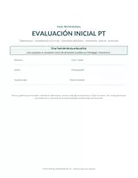 Vista previa - Hojas de trabajo - Evaluación inicial PT registros - Portada