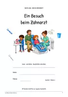 Vorschau - Arbeitsblätter - Ein Besuch beim Zahnarzt: Deutsch Klasse 2, Leseheft mit Lösungen - Seite 1
