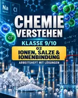 Vorschau - Unterrichtsreihen - Ionen, Salze und Ionenbindung | Chemie Klasse 9/10 | Arbeitsheft mit Lösungen und Gruppenarbeit - Deckblatt