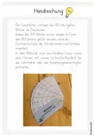 Vorschau - Mal- und Bastelvorlagen - Lesefächer Blitzlesen - Die 100 häufigsten Wörter - Seite 1
