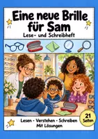 Vorschau - Arbeitsblätter - Eine neue Brille für Sam: Deutsch Klasse 2, Leseheft mit Lösungen - Deckblatt
