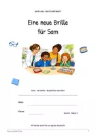 Vorschau - Arbeitsblätter - Eine neue Brille für Sam: Deutsch Klasse 2, Leseheft mit Lösungen - Seite 1