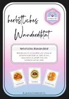 Vorschau - Arbeitsblätter - Herbst Wanderdiktat - 1. & 2. Klasse - Deckblatt