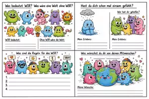 Vorschau - Arbeitsblätter - Zusammenleben - Deckblatt