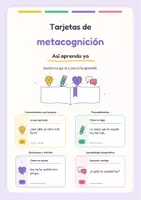 Vista previa - Tarjetas / Manipulativos - Tarjetas de metacognicion - Rutina de aula - página 1
