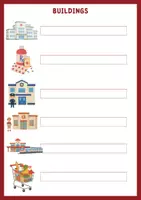 Vorschau - Arbeitsblätter - Buildings - Vocabulary Worksheets - Seite 2