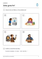 Vorschau - Arbeitsblätter - Alltag & Berufe: 5 Lese- und Schreibhefte für Klasse 2 - Seite 3