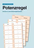 Vorschau - Spiele - Potenzregel für Ableitungen – Domino in zwei Schwierigkeitsstufen - Deckblatt