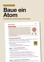 Vorschau - Arbeitsblätter - Einstieg in die Radioaktivität – Baue ein Atom - Deckblatt