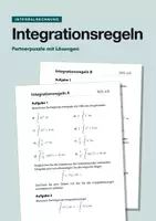 Vorschau - Arbeitsblätter - Integrationsregeln – Partnerpuzzle zur Integralrechnung mit Lösungen - Deckblatt