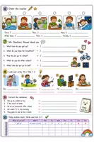 Vista previa - Hojas de trabajo - My Daily Routines Worksheet - página 1