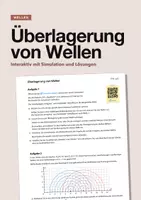Vorschau - Arbeitsblätter - Wellenüberlagerung interaktiv – mit Simulation - Deckblatt