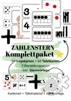 Vorschau - Bildkarten - Zahlenstern bis 10 Komplettpaket - Deckblatt