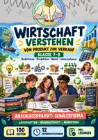 Vorschau - Unterrichtsreihen - Produkt & Verkauf | Wirtschaft Unterrichtsreihe - Deckblatt