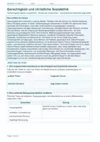 Vorschau - Arbeitsblätter - Arbeitsblatt Religion Klasse 11 – Gerechtigkeit und christliche Sozialethik - Deckblatt