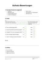 Vorschau - Lehrpläne/Lehrermaterial - Bewertungsraster für Erzählungen - Deckblatt