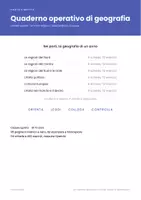 anteprima - Esercizi - 🌍 Quaderno operativo di geografia classe quinta, 54 schede - Pagina 1