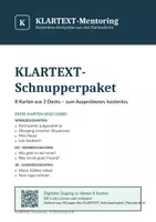Vorschau - Aufgabenkarten - KLARTEXT-Schnupperpaket — 8 Gratis-Karten aus 3 Decks - Seite 1