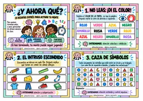 Vista previa - Tarjetas / Manipulativos - RETOS COGNITIVOS ¿y ahora qué hago? - Portada