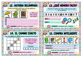 Vista previa - Tarjetas / Manipulativos - RETOS COGNITIVOS ¿y ahora qué hago? - página 3