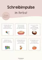 Vorschau - Stationenlernen - Freiarbeit: Schreibimpulse im Herbst - Deckblatt