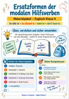 Vorschau - Arbeitsblätter - Wanyvo´s Lernspuren Ersatzformen der modalen Hilfsverben - Deckblatt