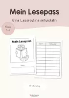 Vorschau - Mal- und Bastelvorlagen - Lesepass: Leseroutine fördern - Klasse 1 - 4 - Deckblatt