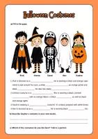 Vorschau - Arbeitsblätter - Halloween Costumes: Vocabulary (English) - Seite 1