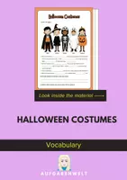 Vorschau - Arbeitsblätter - Halloween Costumes: Vocabulary (English) - Deckblatt
