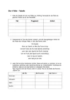 Vorschau - Arbeitsblätter - 4 Fälle - verschiedenes Material, Prüfungen, Arbeitsblätter - Deckblatt