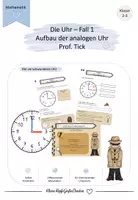 Vorschau - Arbeitsblätter - Die Uhr - Fall 1 Aufbau der analogen Uhr - Deckblatt