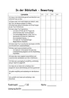 Vorschau - Arbeitsblätter - In der Bibliothek - Beurteilung, Rätsel und Ideen - Seite 2