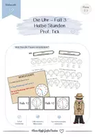 Vorschau - Unterrichtsreihen - Die Uhr - Fall 3 Halbe Stunden - Deckblatt