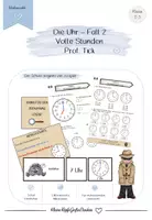 Vorschau - Unterrichtsreihen - Die Uhr - Fall 2 Volle Stunden - Deckblatt