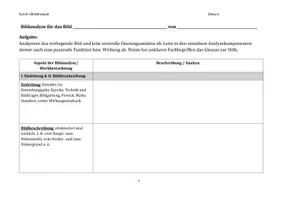 Vorschau - Arbeitsblätter - Bildanalyse leicht gemacht! (Jg. 10-13) - Seite 1