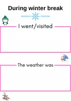 Vorschau - Arbeitsblätter - Winter Break & New Year: Englisch (1-4) - Seite 1