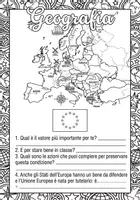 anteprima - Poster - Copertina del quaderno di Geografia (II media) - Pagina di copertina