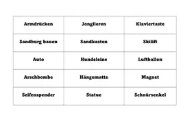 Vorschau - Spiele - Pantomim Begriffe - gemeinsames Spielen und Bewegen - Deckblatt
