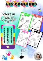 Vorschau - Arbeitsblätter - Les Couleurs: Französisch Farben (1-6) - Deckblatt