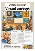 Vorschau - Arbeitsblätter - Vincent Van Gogh - Lesespur (Kunst) - Deckblatt