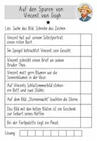 Vorschau - Arbeitsblätter - Vincent Van Gogh - Lesespur (Kunst) - Seite 2