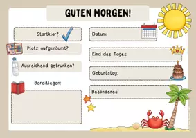 Vorschau - Präsentationen/Tafelbilder - Digitale Tafelbilder: Tagesstarter - Sommer (Kl. 1-4) - Seite 2
