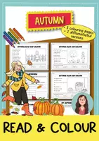 Vorschau - Arbeitsblätter - Autumn – Englisch Herbst: Read and Colour, Schreiben & Sprechen | differenziert Kl. 3-5 - Deckblatt