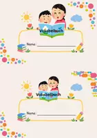 Vorschau - Arbeitsblätter - Voakbeltrainer Adj+Verb, Daz, Vorkurs Grundschule - Seite 1