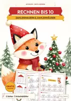 Vorschau - Arbeitsblätter - Zahlenmauern Klasse 1 Advent GRATIS Leseprobe | Zahlzerlegung bis 10 | Weihnachten | kostenlos - Deckblatt