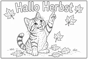 Vorschau - Mal- und Bastelvorlagen - Ausmalbilder zum Herbst - Seite 1
