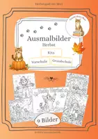 Vorschau - Mal- und Bastelvorlagen - Ausmalbilder zum Herbst - Deckblatt