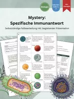 Vorschau - Stundenentwürfe - Mystery: Spezifische Immunreaktion inkl. Präsentation - Deckblatt