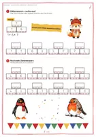 Vorschau - Stationenlernen - Zahlenmauern Klasse 1 Winter | Zahlzerlegung bis 10 | Mathe Übungsheft | Verliebte Zahlen | Zahlenhäuser - Seite 3